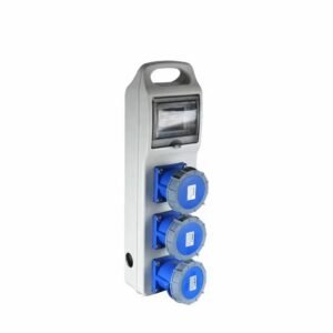 3-ways 16a industrial 3 pin multi plug socket