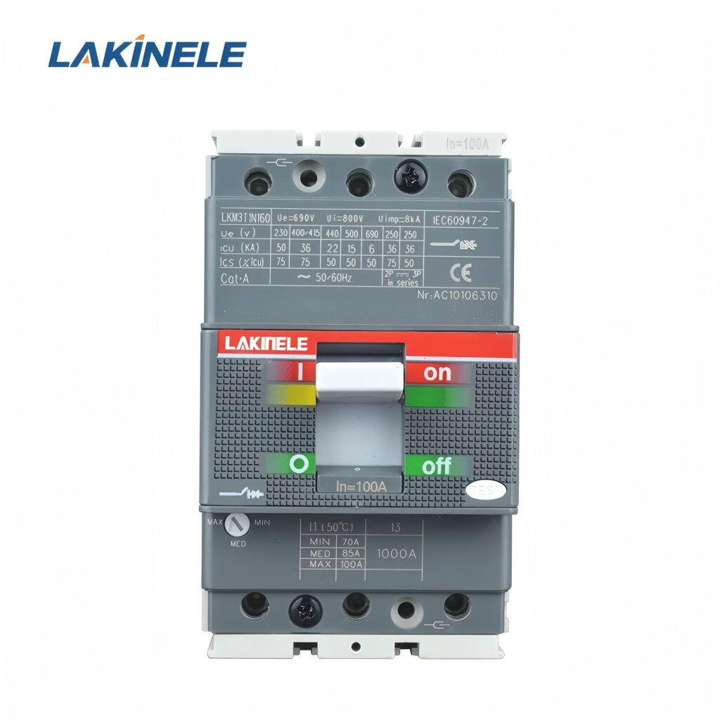 High Quality Low Voltage CM1 Series MCCB 100A 3P 4P Moulded Case Circuit Breaker 10kA Breaking Capacity IEC60947-2